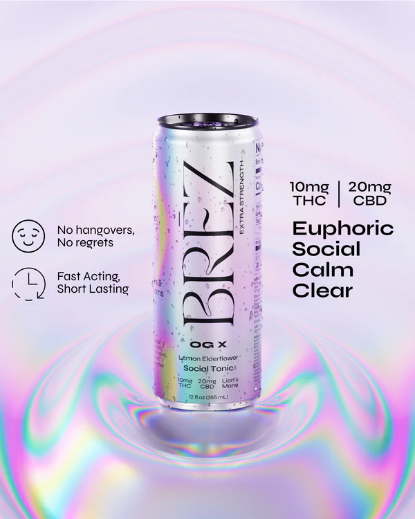 Brez OG X Lemon Elderflower 10mg can 12oz