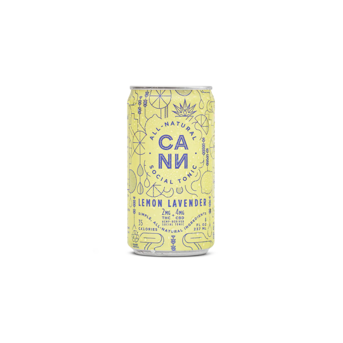 Cann Lemon Lavender 2mg can 7.5oz