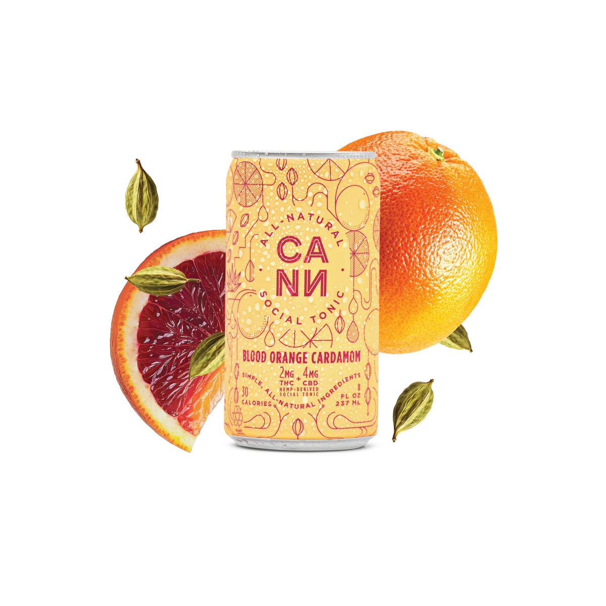 Cann Blood Orange Cardamom 2mg can 7.5oz