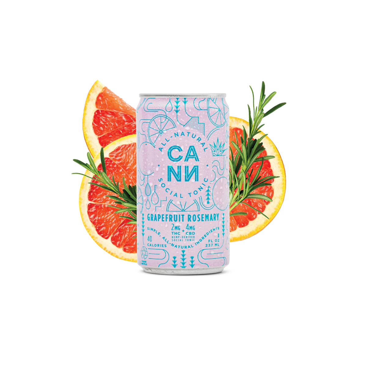 Cann Grapefruit Rosemary 2mg can 7.50z