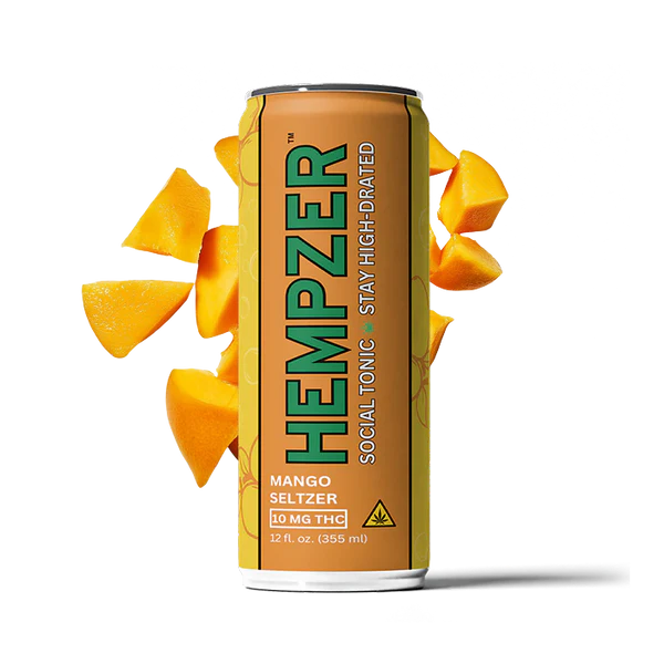 Hempzer SF Mango Seltzer 10mg can 12oz