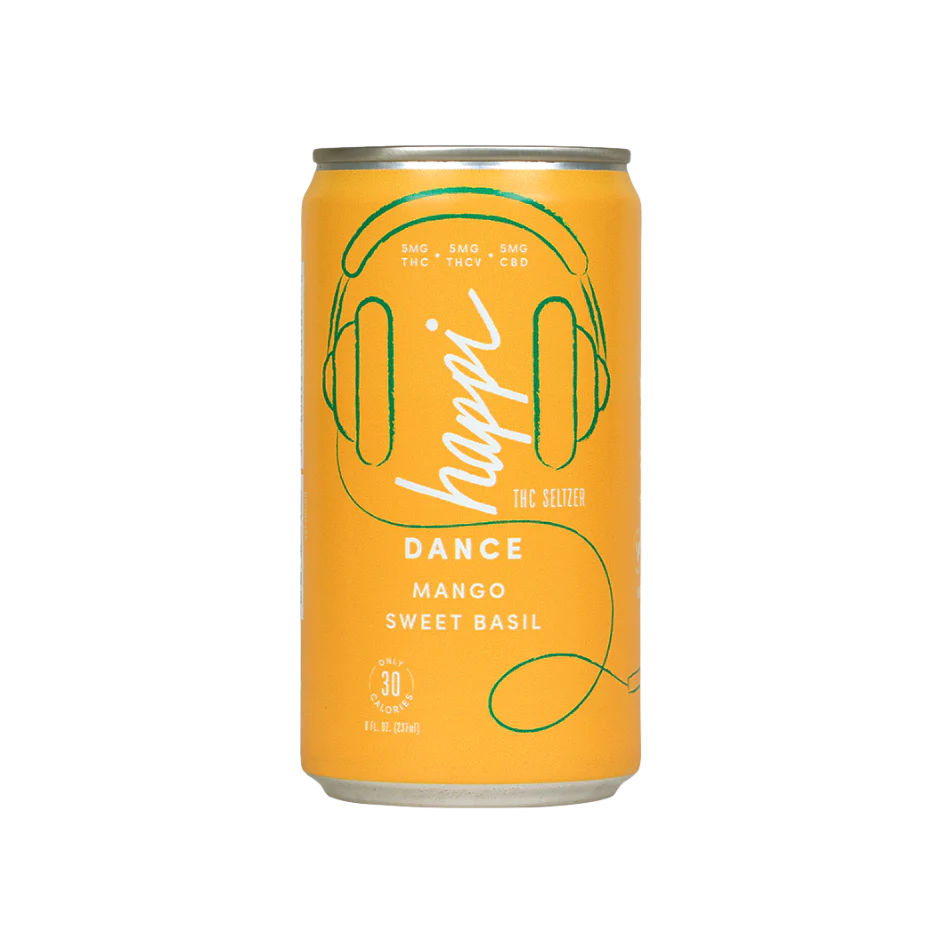 Happi DANCE Mango Sweet Basil 5mg can 7.5oz