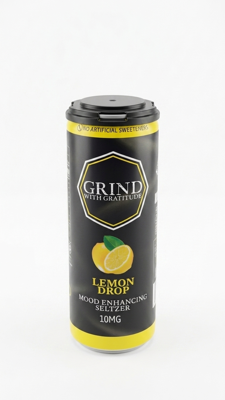 Grind Lemon Drop 10mg Seltzer 12oz can